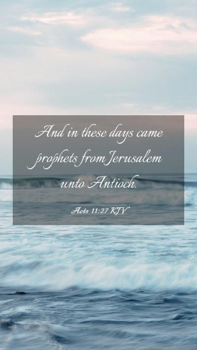 Picture 03 - Acts 11:27 KJV Mobile Phone Wallpaper - And in these days came prophets from Jerusalem - Mobile Bible Verse Wallpaper