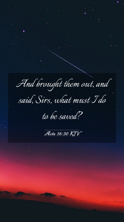Picture 03 - Acts 16:30 KJV Mobile Phone Wallpaper - And brought them out, and said, Sirs, what must I - Mobile Bible Verse Wallpaper