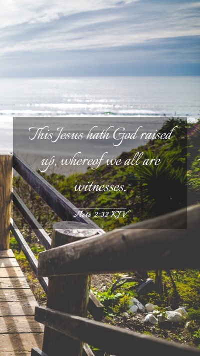 Picture 03 - Acts 2:32 KJV Mobile Phone Wallpaper - This Jesus hath God raised up, whereof we all are - Mobile Bible Verse Wallpaper