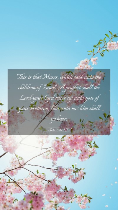 Picture 03 - Acts 7:37 KJV Mobile Phone Wallpaper - This is that Moses, which said unto the children - Mobile Bible Verse Wallpaper