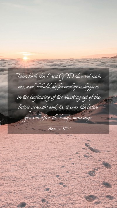 Picture 03 - Amos 7:1 KJV Mobile Phone Wallpaper - Thus hath the Lord GOD shewed unto me; and, - Mobile Bible Verse Wallpaper