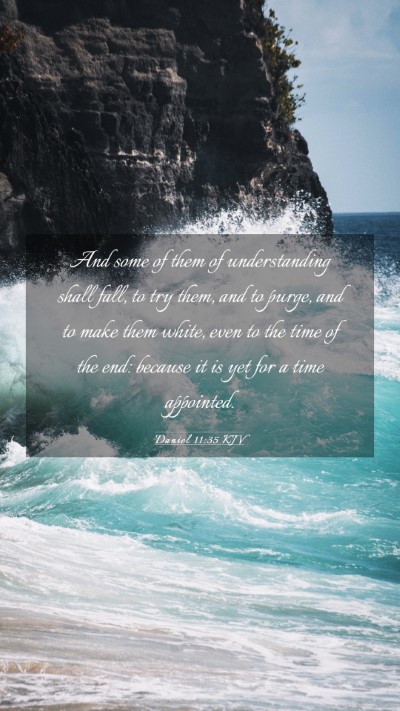 Picture 03 - Daniel 11:35 KJV Mobile Phone Wallpaper - And some of them of understanding shall fall, to - Mobile Bible Verse Wallpaper