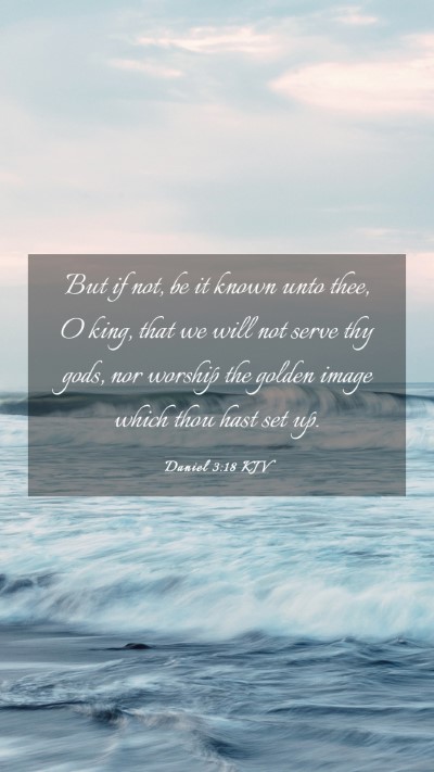 Picture 03 - Daniel 3:18 KJV Mobile Phone Wallpaper - But if not, be it known unto thee, O king, that - Mobile Bible Verse Wallpaper