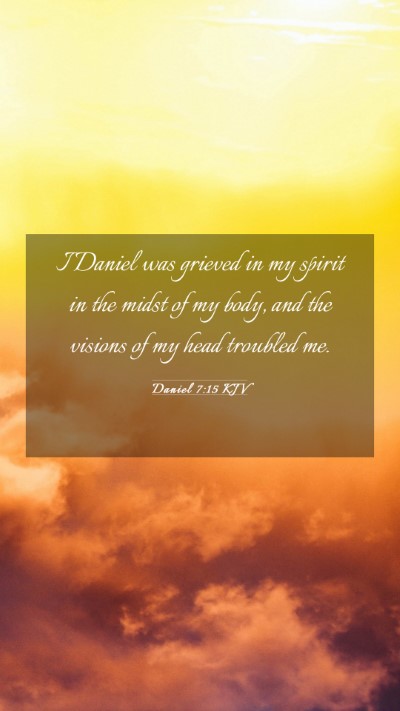 Picture 03 - Daniel 7:15 KJV Mobile Phone Wallpaper - I Daniel was grieved in my spirit in the midst of - Mobile Bible Verse Wallpaper