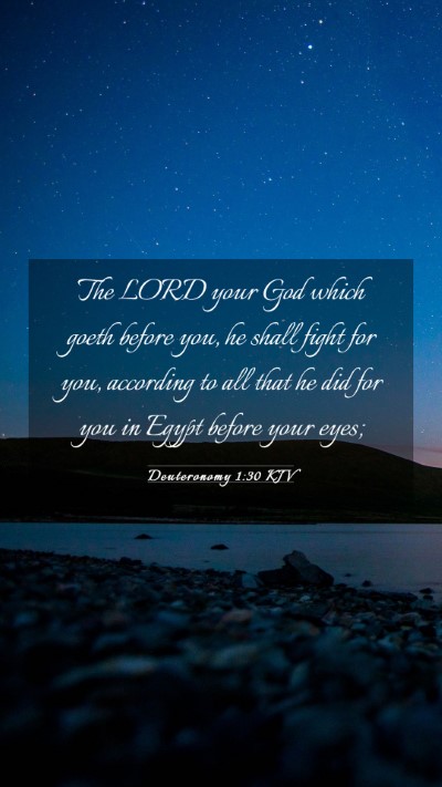 Picture 03 - Deuteronomy 1:30 KJV Mobile Phone Wallpaper - The LORD your God which goeth before you, he - Mobile Bible Verse Wallpaper