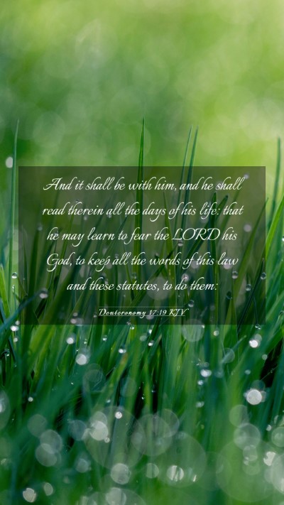 Picture 03 - Deuteronomy 17:19 KJV Mobile Phone Wallpaper - And it shall be with him, and he shall read - Mobile Bible Verse Wallpaper