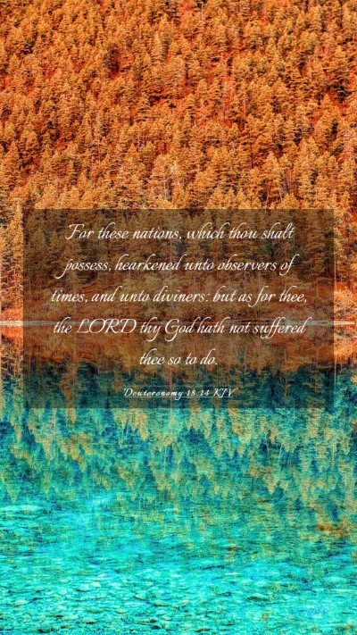 Picture 03 - Deuteronomy 18:14 KJV Mobile Phone Wallpaper - For these nations, which thou shalt possess, - Mobile Bible Verse Wallpaper