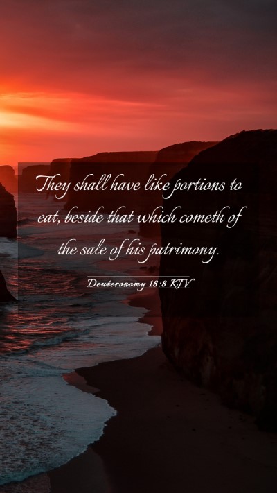 Picture 03 - Deuteronomy 18:8 KJV Mobile Phone Wallpaper - They shall have like portions to eat, beside that - Mobile Bible Verse Wallpaper