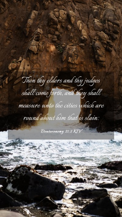 Picture 03 - Deuteronomy 21:2 KJV Mobile Phone Wallpaper - Then thy elders and thy judges shall come forth, - Mobile Bible Verse Wallpaper