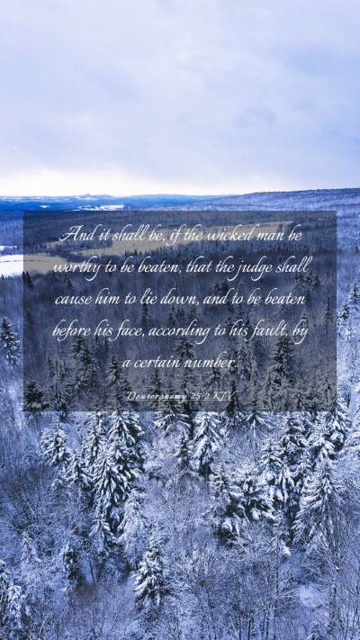 Picture 03 - Deuteronomy 25:2 KJV Mobile Phone Wallpaper - And it shall be, if the wicked man be worthy to - Mobile Bible Verse Wallpaper