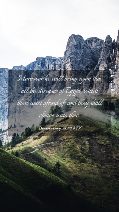 Picture 03 - Deuteronomy 28:60 KJV Mobile Phone Wallpaper - Moreover he will bring upon thee all the diseases - Mobile Bible Verse Wallpaper