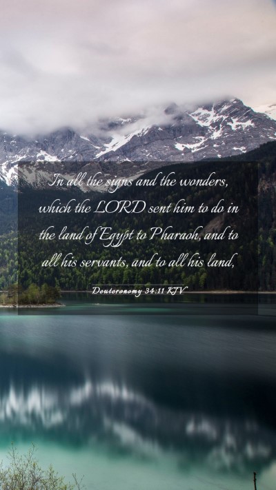 Picture 03 - Deuteronomy 34:11 KJV Mobile Phone Wallpaper - In all the signs and the wonders, which the LORD - Mobile Bible Verse Wallpaper
