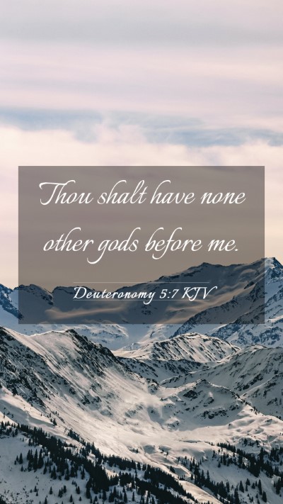 Picture 03 - Deuteronomy 5:7 KJV Mobile Phone Wallpaper - Thou shalt have none other gods before - Mobile Bible Verse Wallpaper