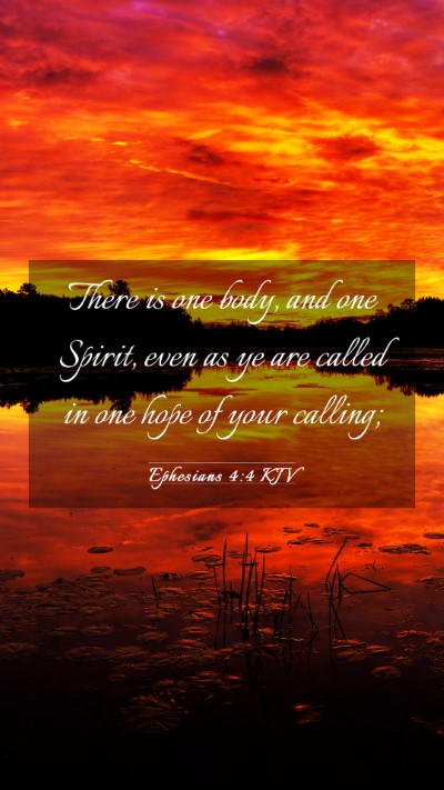 Picture 03 - Ephesians 4:4 KJV Mobile Phone Wallpaper - There is one body, and one Spirit, even as ye are - Mobile Bible Verse Wallpaper