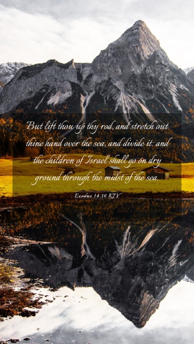 Picture 03 - Exodus 14:16 KJV Mobile Phone Wallpaper - But lift thou up thy rod, and stretch out thine - Mobile Bible Verse Wallpaper