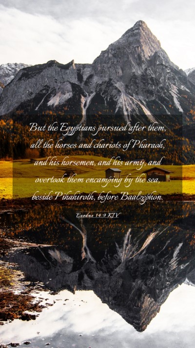 Picture 03 - Exodus 14:9 KJV Mobile Phone Wallpaper - But the Egyptians pursued after them, all the - Mobile Bible Verse Wallpaper