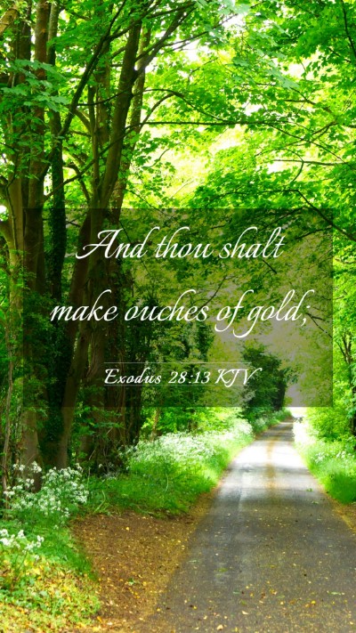Picture 03 - Exodus 28:13 KJV Mobile Phone Wallpaper - And thou shalt make ouches of - Mobile Bible Verse Wallpaper
