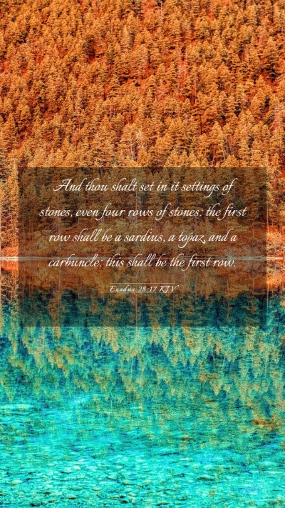 Picture 03 - Exodus 28:17 KJV Mobile Phone Wallpaper - And thou shalt set in it settings of stones, even - Mobile Bible Verse Wallpaper
