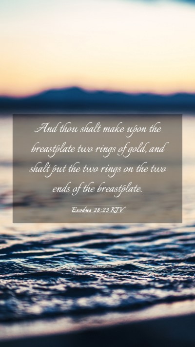 Picture 03 - Exodus 28:23 KJV Mobile Phone Wallpaper - And thou shalt make upon the breastplate two - Mobile Bible Verse Wallpaper