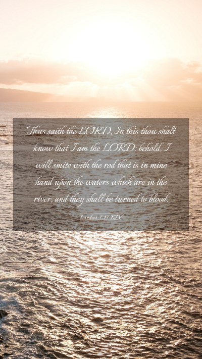 Picture 03 - Exodus 7:17 KJV Mobile Phone Wallpaper - Thus saith the LORD, In this thou shalt know that - Mobile Bible Verse Wallpaper