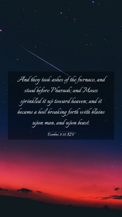 Picture 03 - Exodus 9:10 KJV Mobile Phone Wallpaper - And they took ashes of the furnace, and stood - Mobile Bible Verse Wallpaper