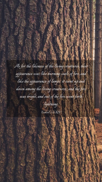 Picture 03 - Ezekiel 1:13 KJV Mobile Phone Wallpaper - As for the likeness of the living creatures, - Mobile Bible Verse Wallpaper