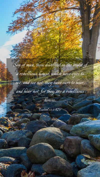 Picture 03 - Ezekiel 12:2 KJV Mobile Phone Wallpaper - Son of man, thou dwellest in the midst of a - Mobile Bible Verse Wallpaper