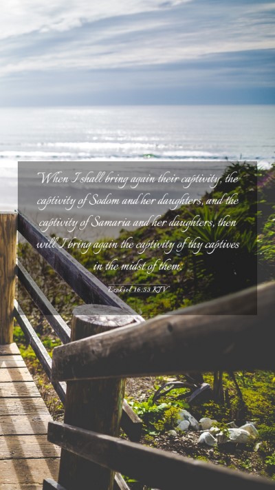 Picture 03 - Ezekiel 16:53 KJV Mobile Phone Wallpaper - When I shall bring again their captivity, the - Mobile Bible Verse Wallpaper