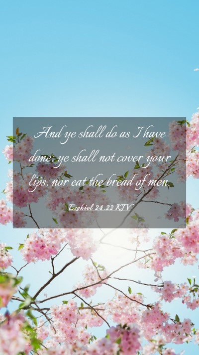 Picture 03 - Ezekiel 24:22 KJV Mobile Phone Wallpaper - And ye shall do as I have done: ye shall not - Mobile Bible Verse Wallpaper