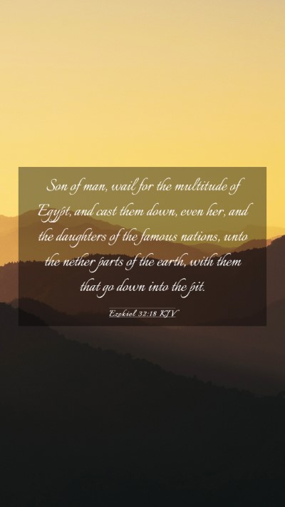 Picture 03 - Ezekiel 32:18 KJV Mobile Phone Wallpaper - Son of man, wail for the multitude of Egypt, and - Mobile Bible Verse Wallpaper