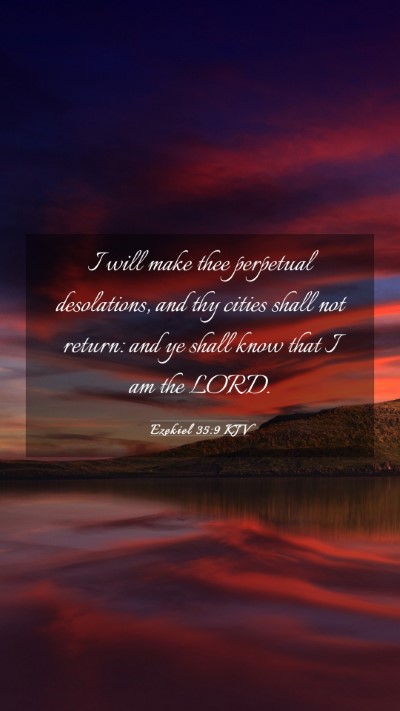 Picture 03 - Ezekiel 35:9 KJV Mobile Phone Wallpaper - I will make thee perpetual desolations, and thy - Mobile Bible Verse Wallpaper