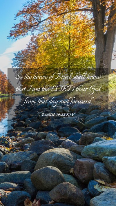 Picture 03 - Ezekiel 39:22 KJV Mobile Phone Wallpaper - So the house of Israel shall know that I am the - Mobile Bible Verse Wallpaper