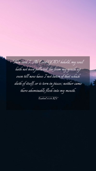 Picture 03 - Ezekiel 4:14 KJV Mobile Phone Wallpaper - Then said I, Ah Lord GOD! behold, my soul hath - Mobile Bible Verse Wallpaper