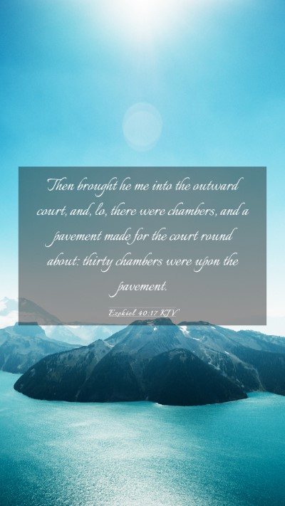Picture 03 - Ezekiel 40:17 KJV Mobile Phone Wallpaper - Then brought he me into the outward court, and, - Mobile Bible Verse Wallpaper