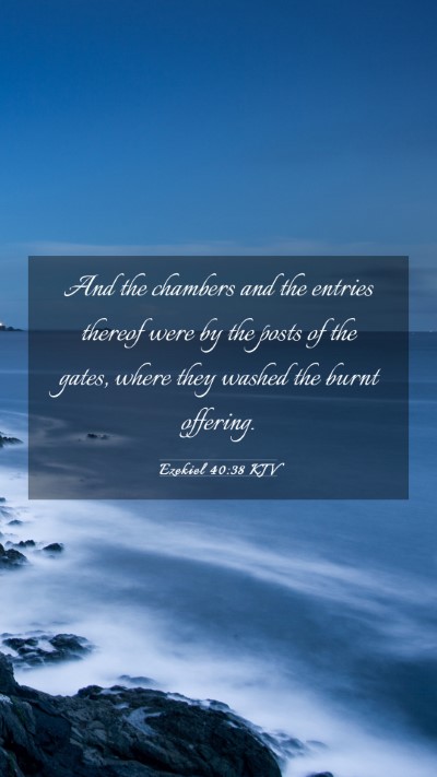 Picture 03 - Ezekiel 40:38 KJV Mobile Phone Wallpaper - And the chambers and the entries thereof were by - Mobile Bible Verse Wallpaper