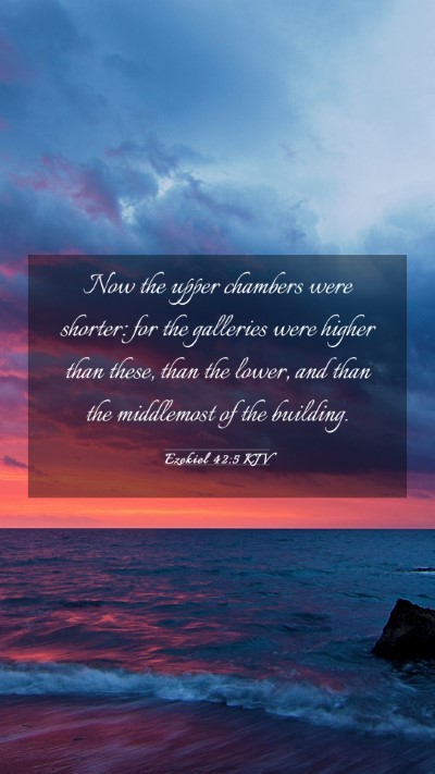 Picture 03 - Ezekiel 42:5 KJV Mobile Phone Wallpaper - Now the upper chambers were shorter: for the - Mobile Bible Verse Wallpaper