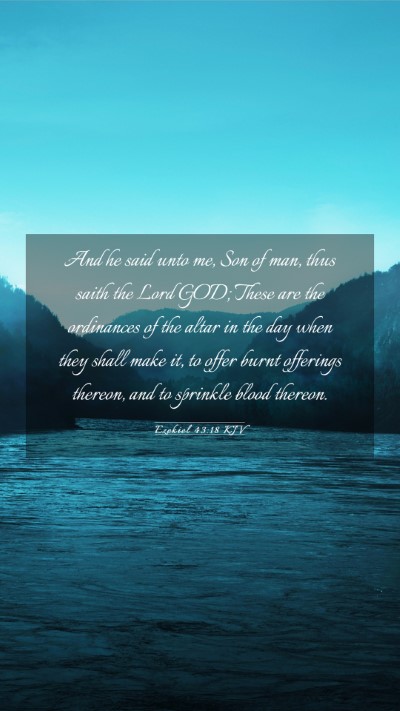 Picture 03 - Ezekiel 43:18 KJV Mobile Phone Wallpaper - And he said unto me, Son of man, thus saith the - Mobile Bible Verse Wallpaper