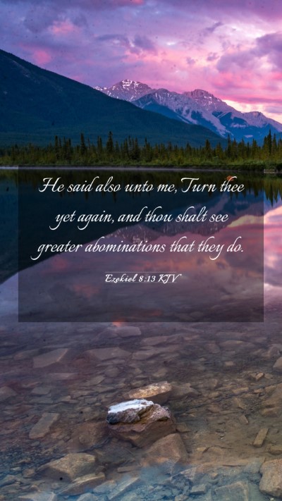 Picture 03 - Ezekiel 8:13 KJV Mobile Phone Wallpaper - He said also unto me, Turn thee yet again, and - Mobile Bible Verse Wallpaper