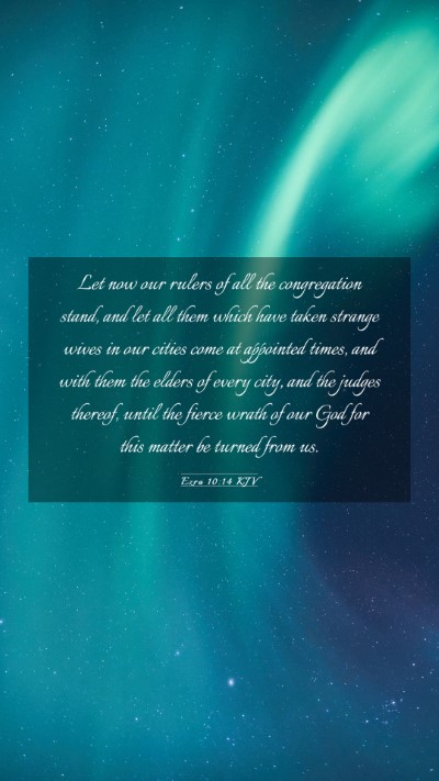Picture 03 - Ezra 10:14 KJV Mobile Phone Wallpaper - Let now our rulers of all the congregation stand, - Mobile Bible Verse Wallpaper