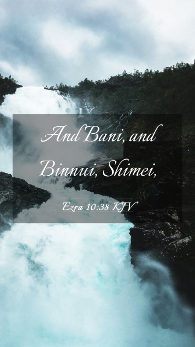 Picture 03 - Ezra 10:38 KJV Mobile Phone Wallpaper - And Bani, and Binnui, - Mobile Bible Verse Wallpaper