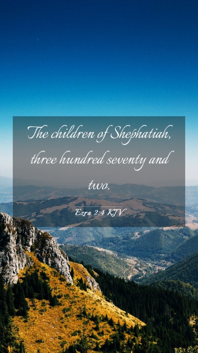 Picture 03 - Ezra 2:4 KJV Mobile Phone Wallpaper - The children of Shephatiah, three hundred seventy - Mobile Bible Verse Wallpaper
