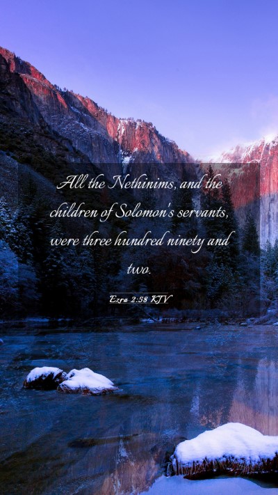 Picture 03 - Ezra 2:58 KJV Mobile Phone Wallpaper - All the Nethinims, and the children of Solomon's - Mobile Bible Verse Wallpaper