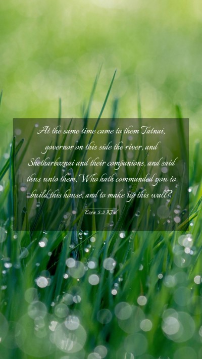Picture 03 - Ezra 5:3 KJV Mobile Phone Wallpaper - At the same time came to them Tatnai, governor on - Mobile Bible Verse Wallpaper
