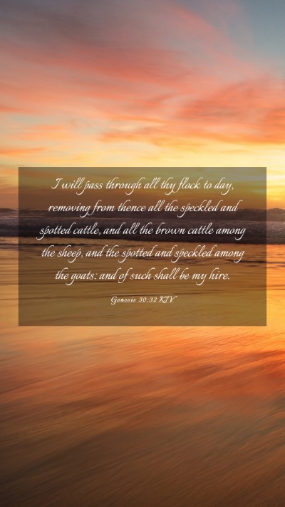 Picture 03 - Genesis 30:32 KJV Mobile Phone Wallpaper - I will pass through all thy flock to day, - Mobile Bible Verse Wallpaper