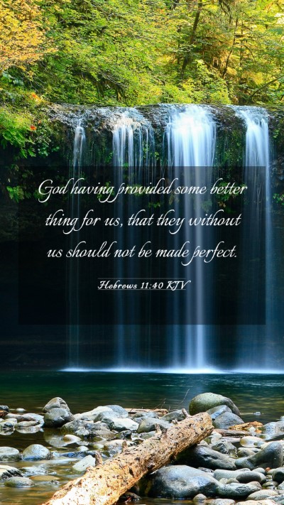Picture 03 - Hebrews 11:40 KJV Mobile Phone Wallpaper - God having provided some better thing for us, - Mobile Bible Verse Wallpaper