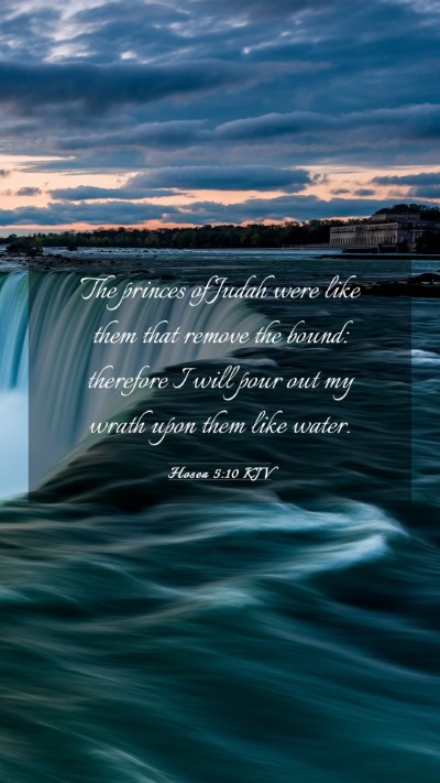 Picture 03 - Hosea 5:10 KJV Mobile Phone Wallpaper - The princes of Judah were like them that remove - Mobile Bible Verse Wallpaper