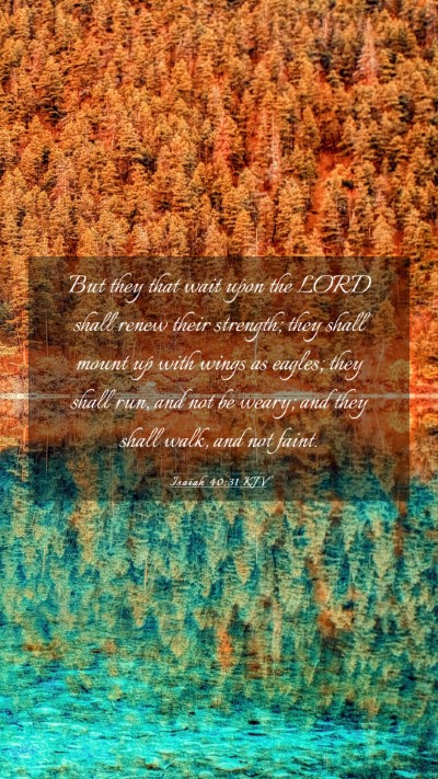 Picture 03 - Isaiah 40:31 KJV Mobile Phone Wallpaper - But they that wait upon the LORD shall renew - Mobile Bible Verse Wallpaper