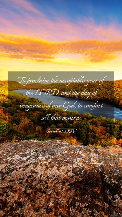 Picture 03 - Isaiah 61:2 KJV Mobile Phone Wallpaper - To proclaim the acceptable year of the LORD, and - Mobile Bible Verse Wallpaper