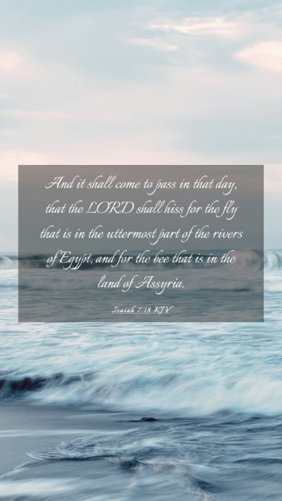 Picture 03 - Isaiah 7:18 KJV Mobile Phone Wallpaper - And it shall come to pass in that day, that the - Mobile Bible Verse Wallpaper