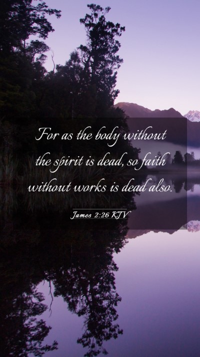 Picture 03 - James 2:26 KJV Mobile Phone Wallpaper - For as the body without the spirit is dead, so - Mobile Bible Verse Wallpaper